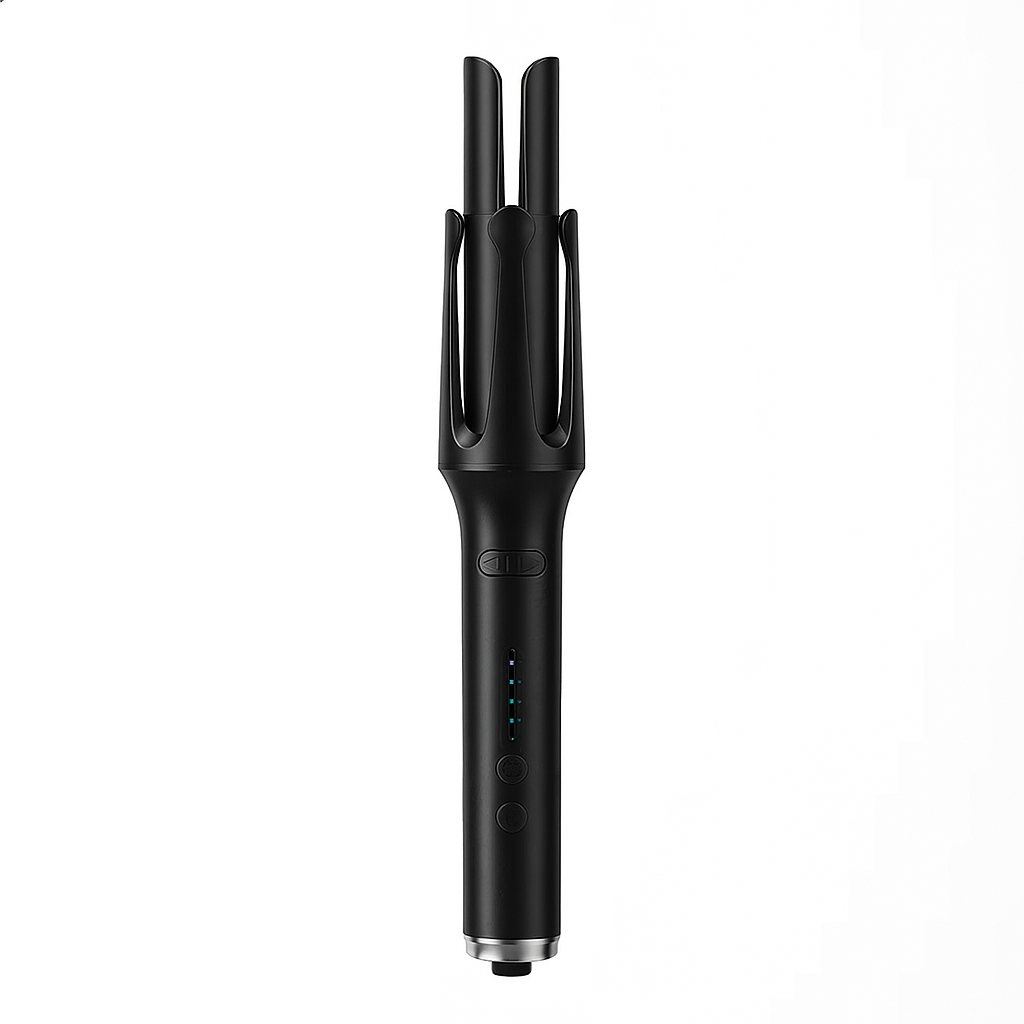 BowLift | 2 in 1 Rotating Ceramic Curling Wand, 1.26 in Automatic Hair Curler
