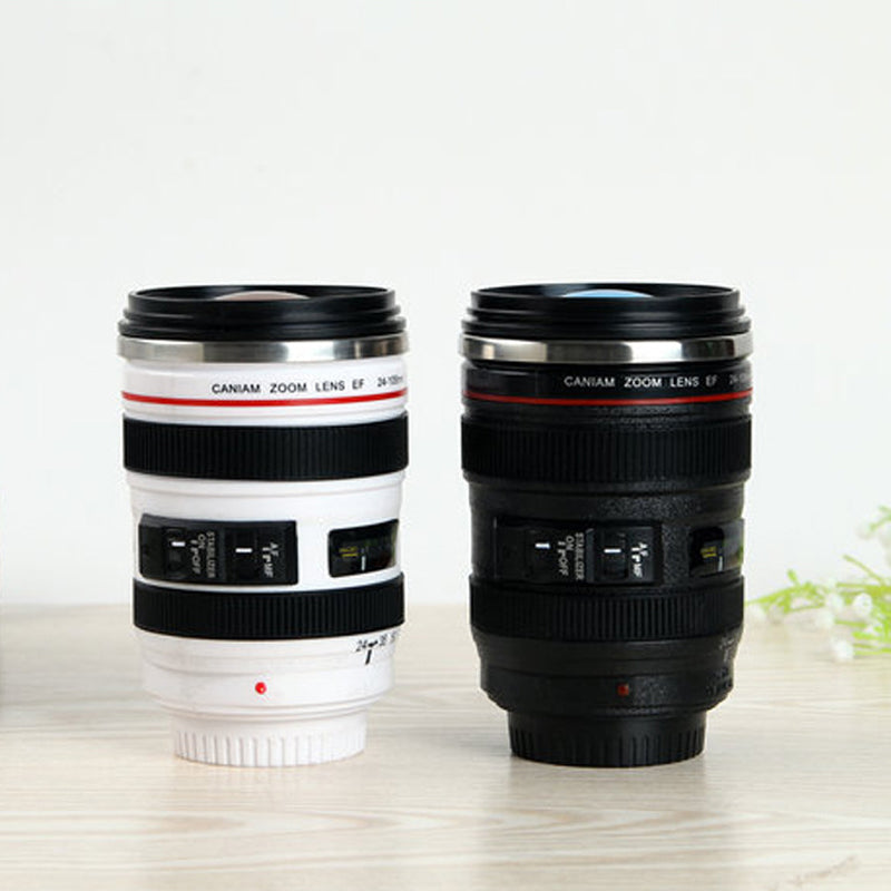 BowLift | Camera Lens Inspired Insulated Cup Coffee Mug