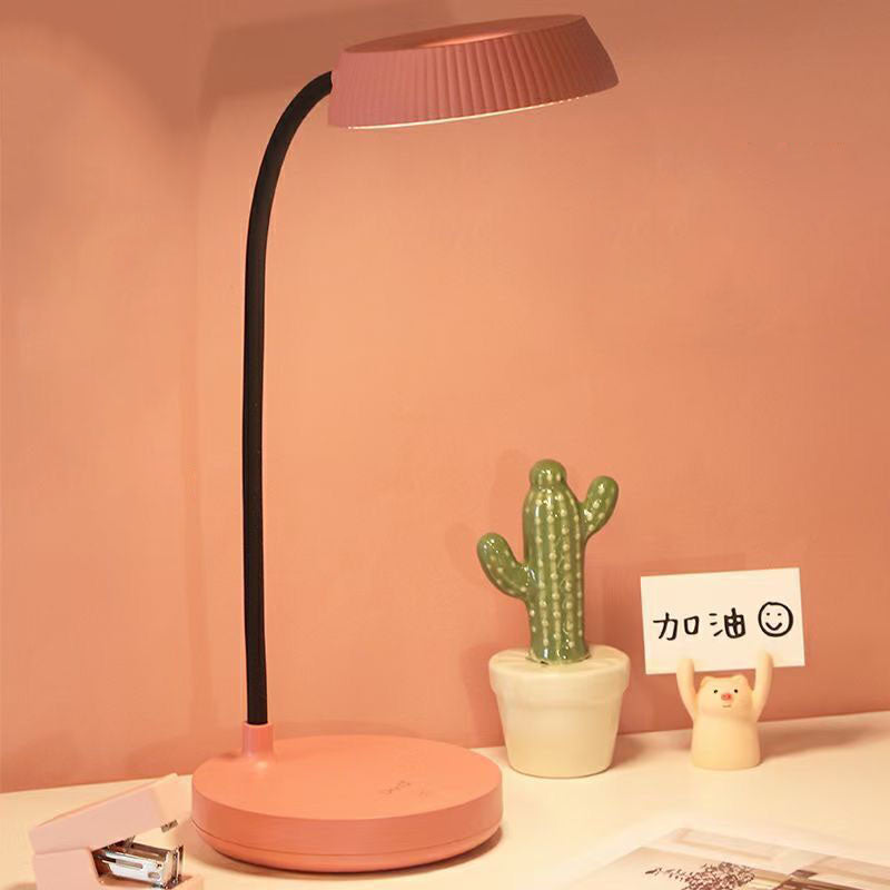 BowLift | Nordic Minimalist Round Plate LED Touch Eye Protection USB Desk Lamp
