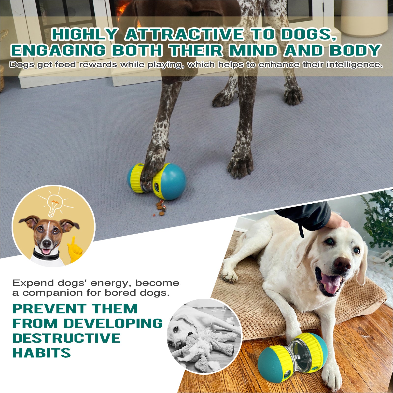 Super Ball XXL Interactive Slow Feeder Toy for Dogs