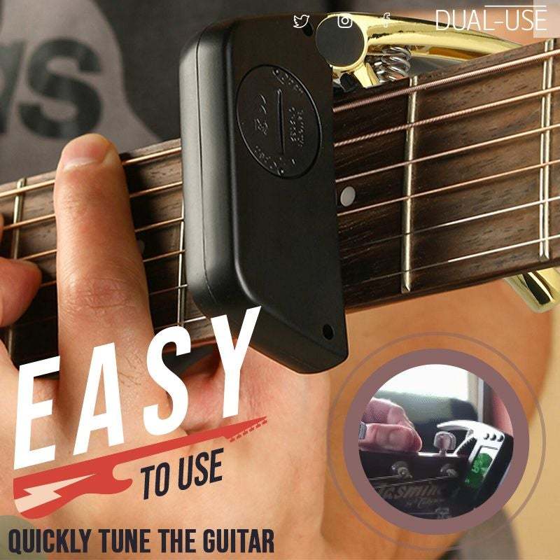 BowLift | DUAL-USE GUITAR CAPO TUNER WITH LCD DISPLAY