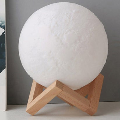 BowLift | Creative Mini Rechargeable 3D Printed Moon 1-Light LED Table Lamp
