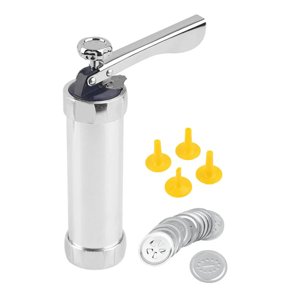 BowLift | Cookie press made of stainless steel with attachments for creative cookies and pastries