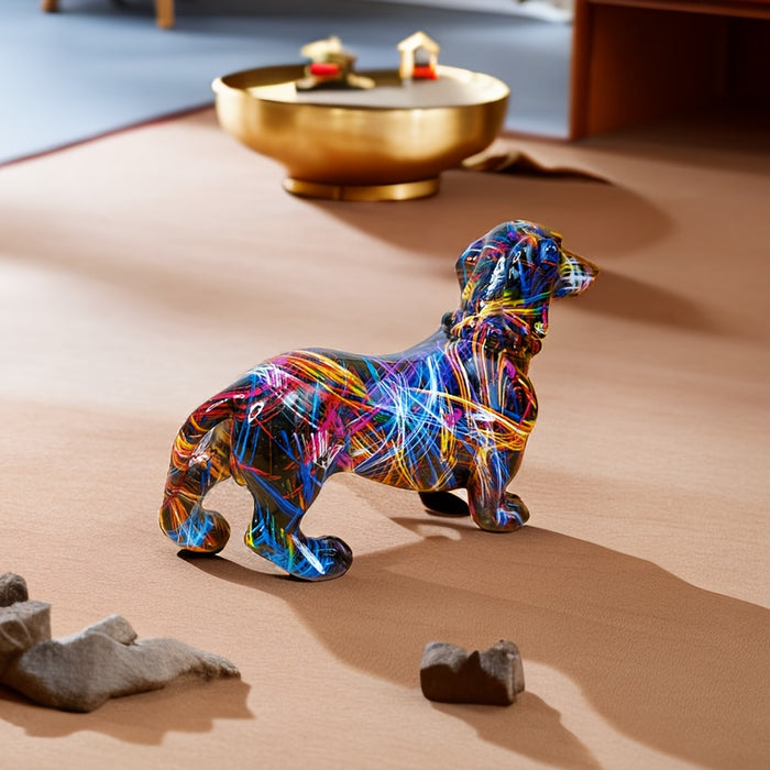 BowLift | Dachshund Delight – Colourful Dachshund Ornament for a Playful Touch at Home