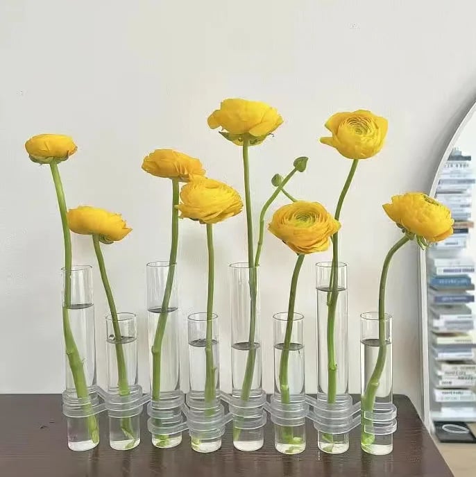 BowLift | Flexible Flower Vases with Hinges | Modern Glass Tube Vase