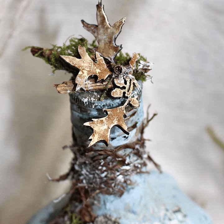 BowLift | Altered Art Bottle - Mystical forest stories