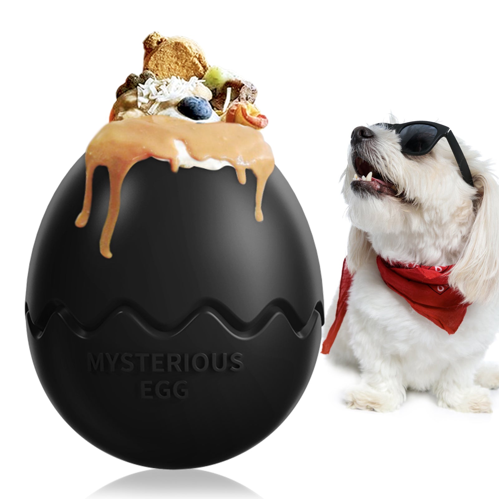 Dinosaur Egg Slow Feeder Cup Toy for Dogs