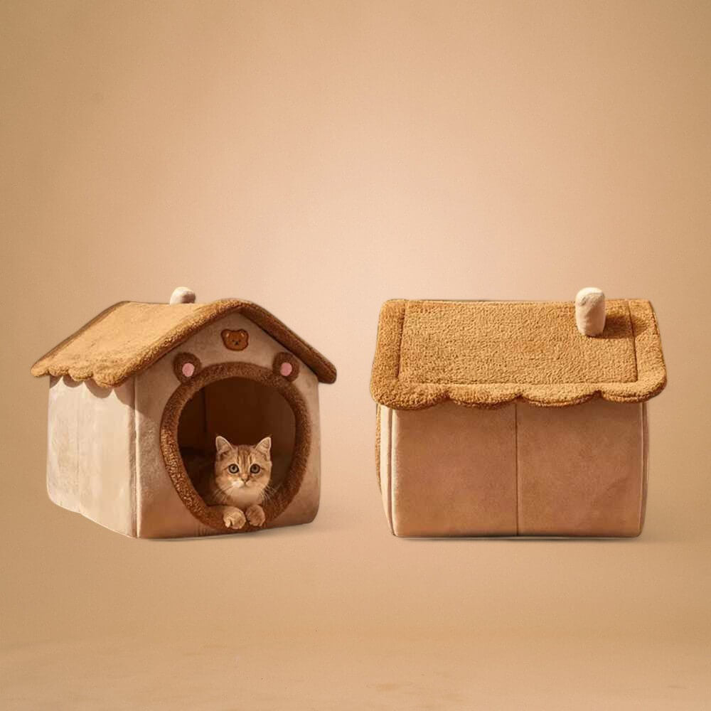 Cozy Cat House for Winter