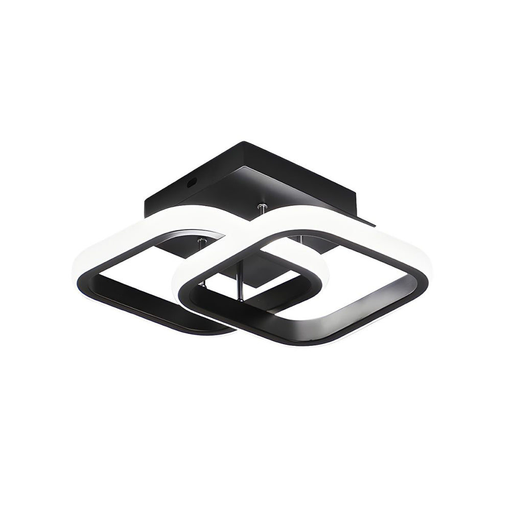 BowLift | Ceiling Light with LED Black Metal Frame