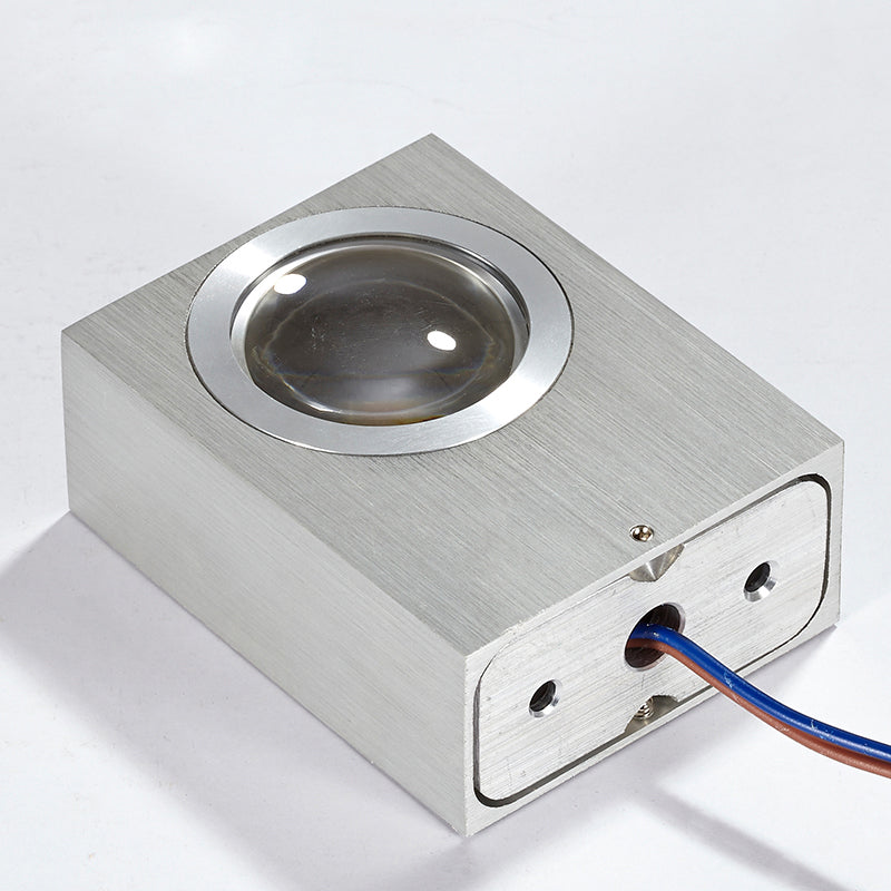 BowLift | Aluminum Rectangle RGB Wall Lighting Simple Black/Brushed Silver Single/Dual-Sided LED Wall Mounted Light for Corridor