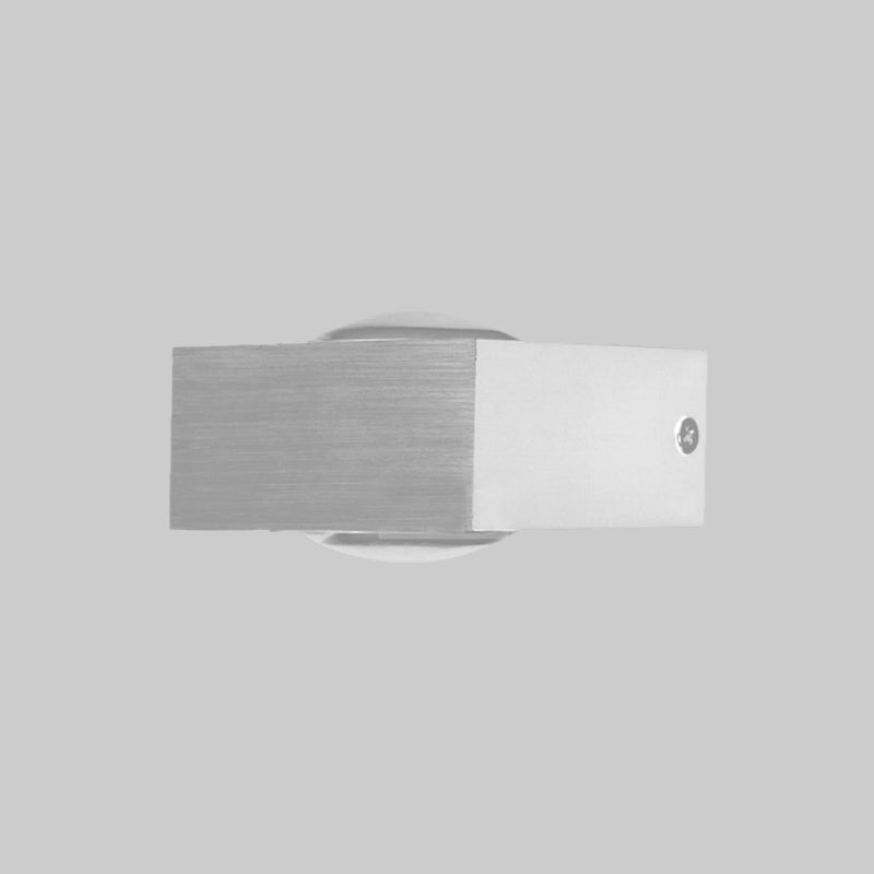 BowLift | Aluminum Rectangle RGB Wall Lighting Simple Black/Brushed Silver Single/Dual-Sided LED Wall Mounted Light for Corridor