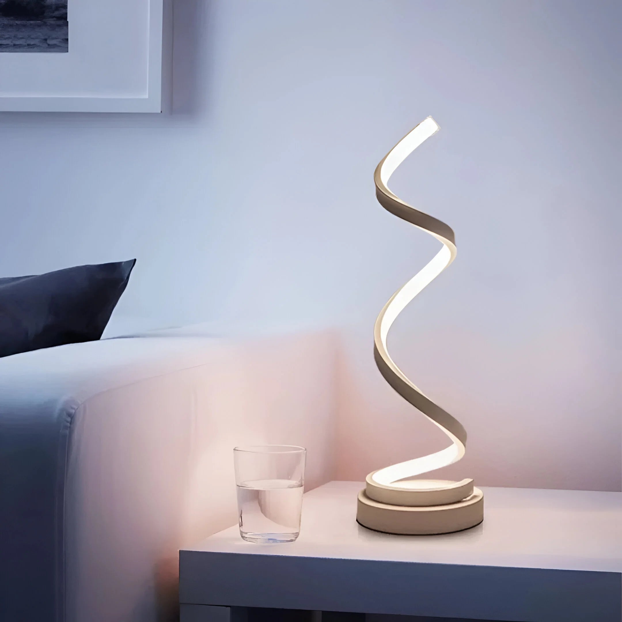 LumeSpiral – Modern LED Table Lamp