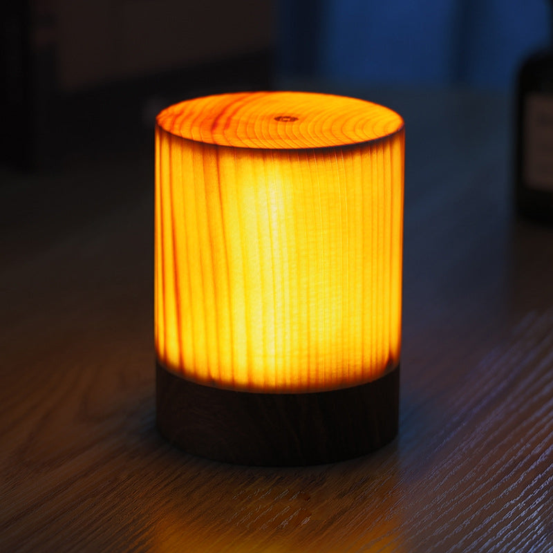 BowLift | LumiWood – LED table lamp with battery and touch control