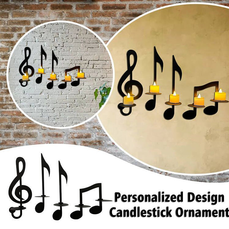 BowLift | Black Music Note Wall Sconce