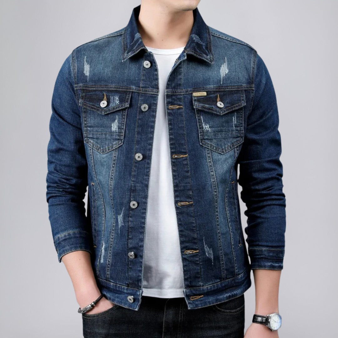 Vintage Denim Jacket with Timeless Appeal
