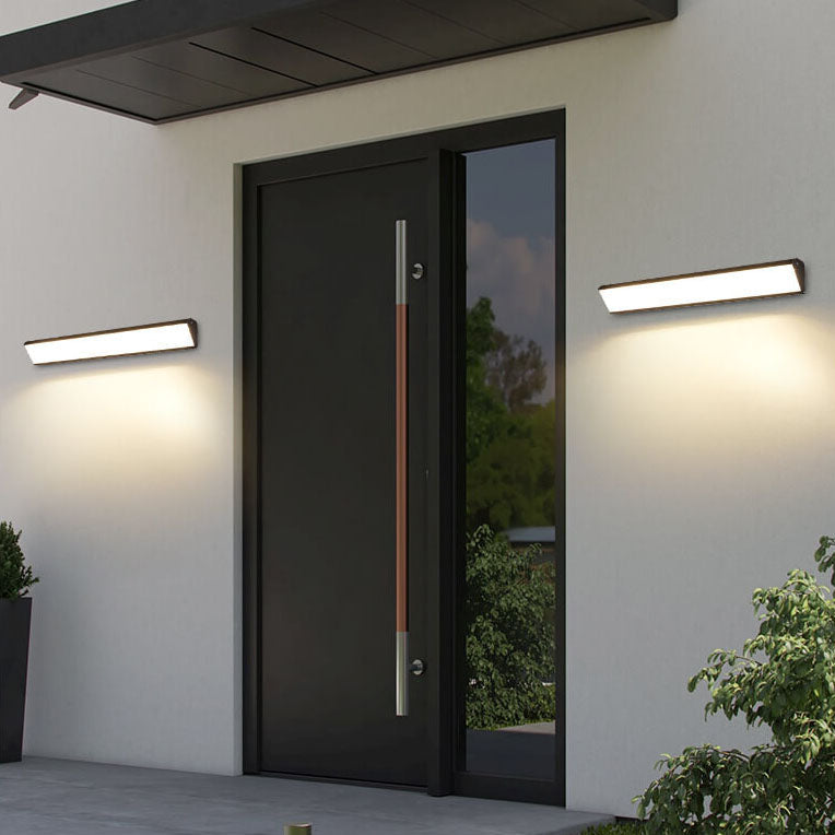 BowLift | AquaBar Modern LED Outdoor Wall Light | Aluminum & Acrylic | Durable & Waterproof | Warm White | Various Sizes
