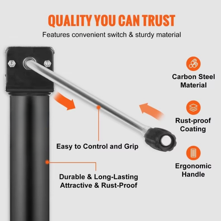 BowLift | Heavy-Duty A-Frame Trailer Jack with Drop Leg – 5000 lb Lifting Capacity