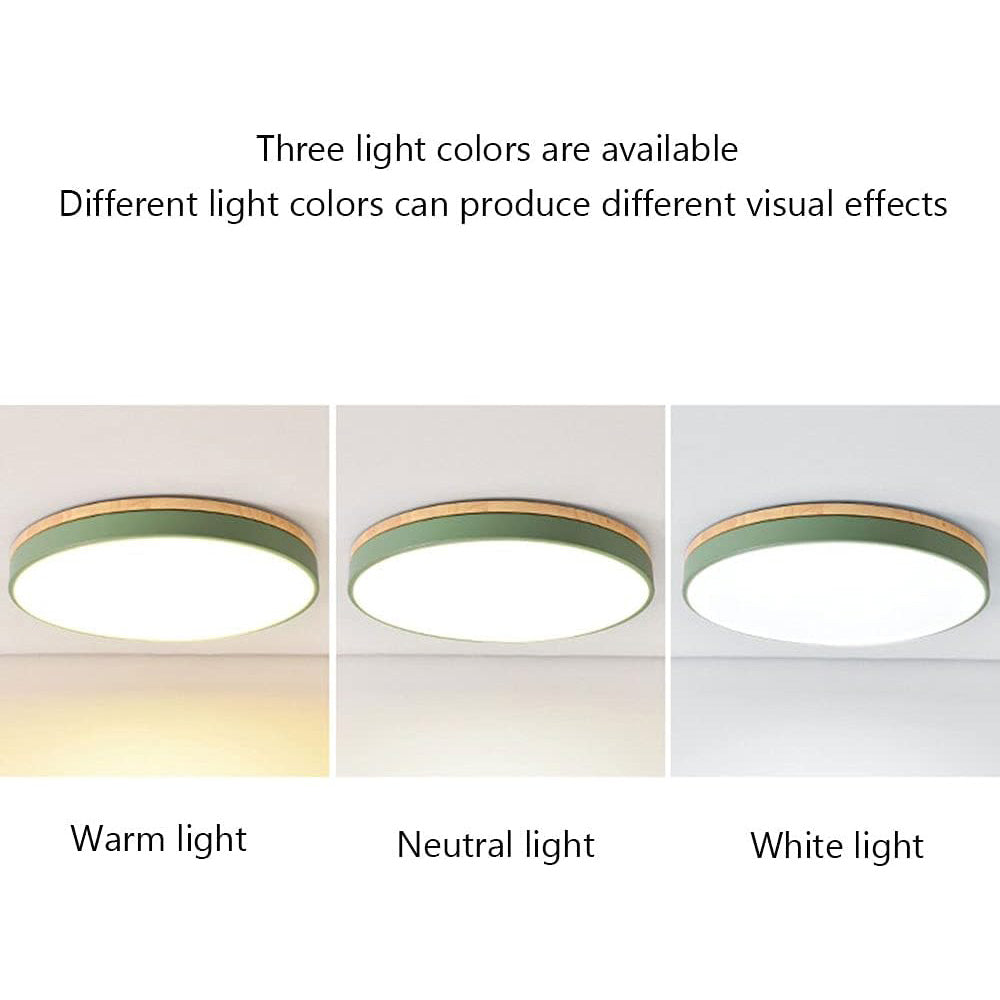 BowLift | Ceiling Light Modern Wood LED Flush Fitting