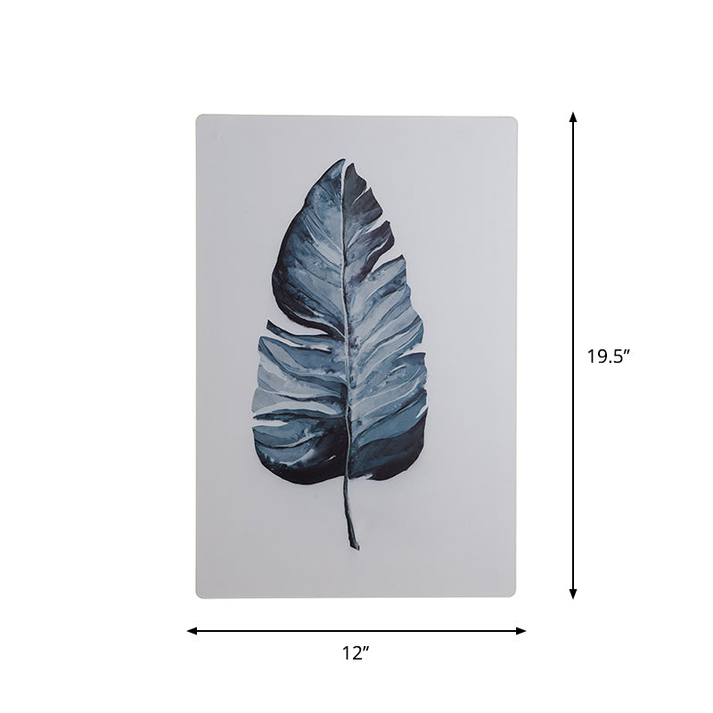 BowLift | White Rectangle Banana Leaf Wall Lamp Nordic Style LED Acrylic Wall Light