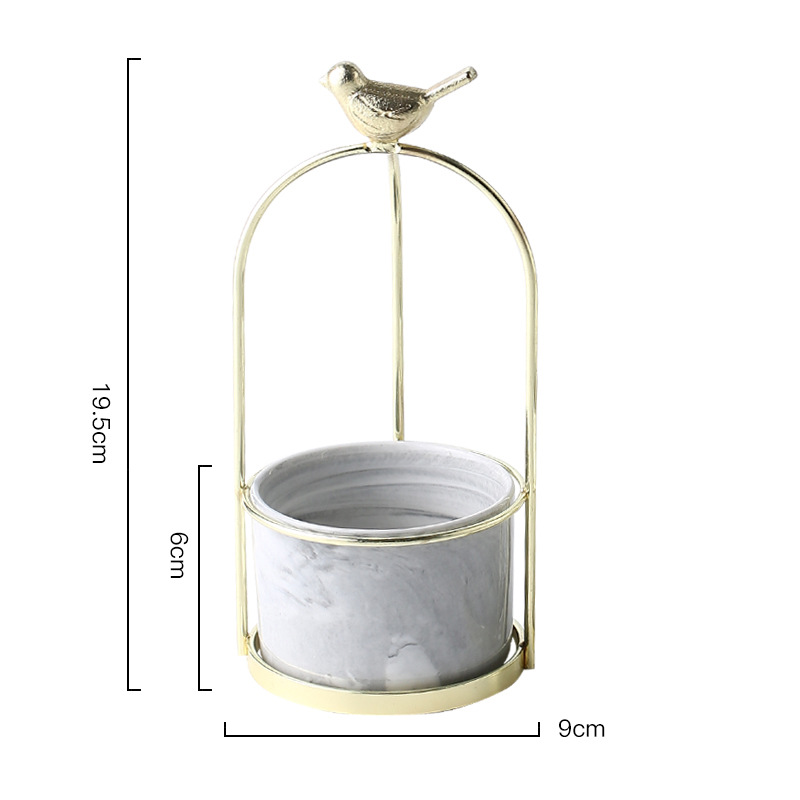 BowLift | Flower plant pots with bird design for stylish decoration