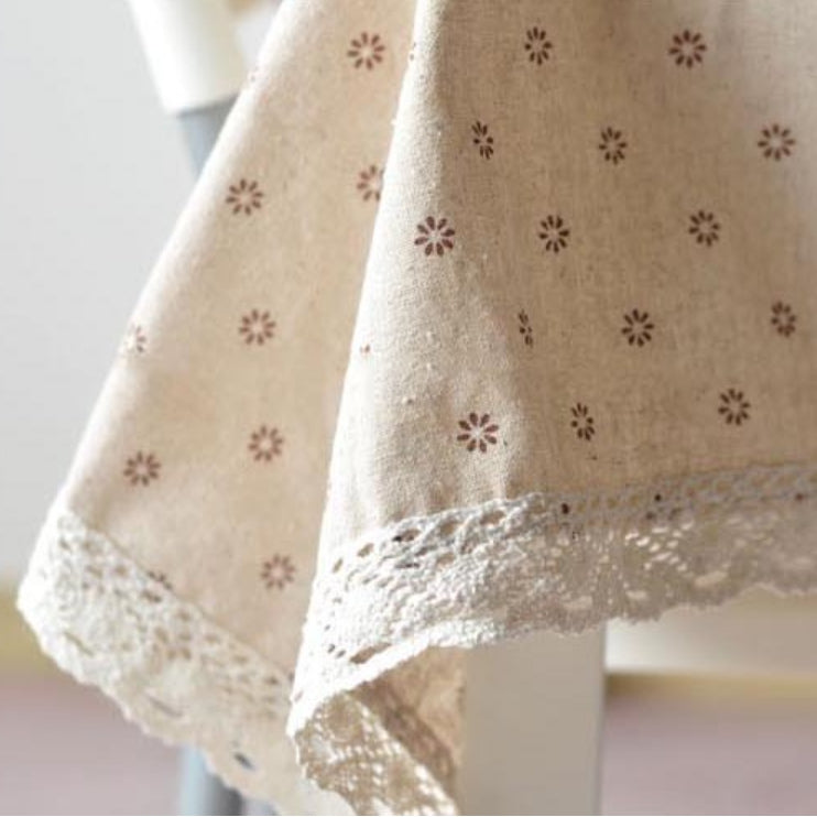 BowLift | Daisy Print Cotton Linen Tablecloth
