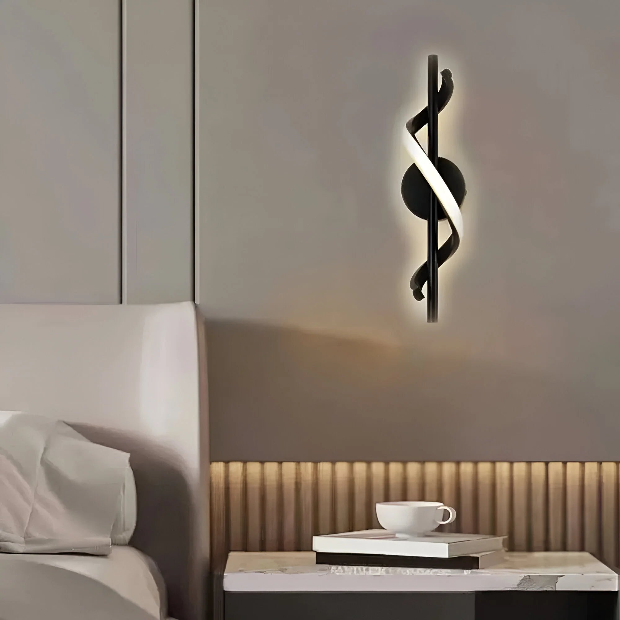 LumiTwist – Modern Spiral LED Wall Light
