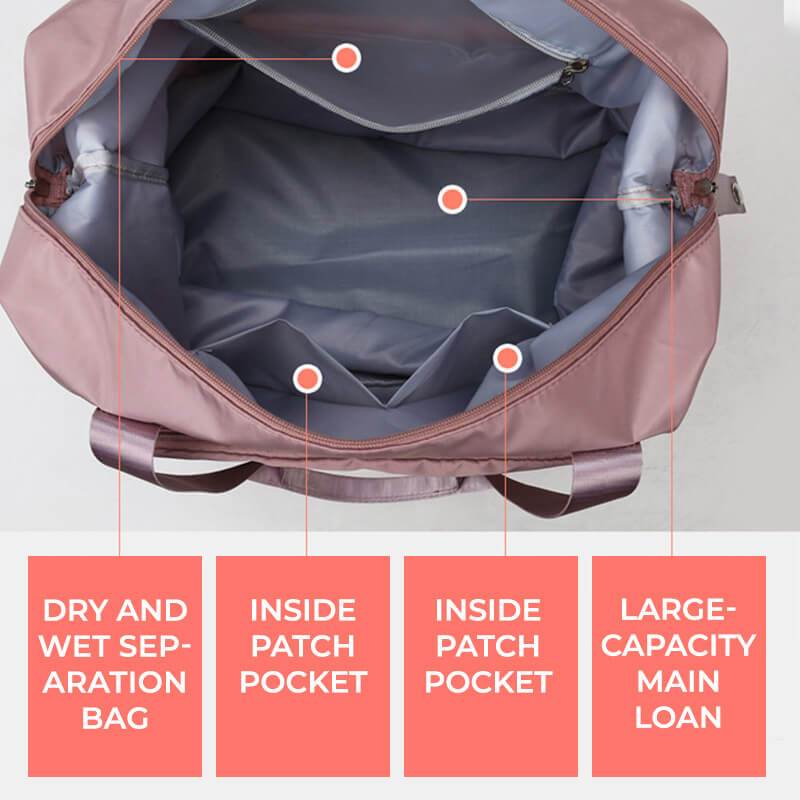 BowLift | Dry and wet divider double-layer travel bag