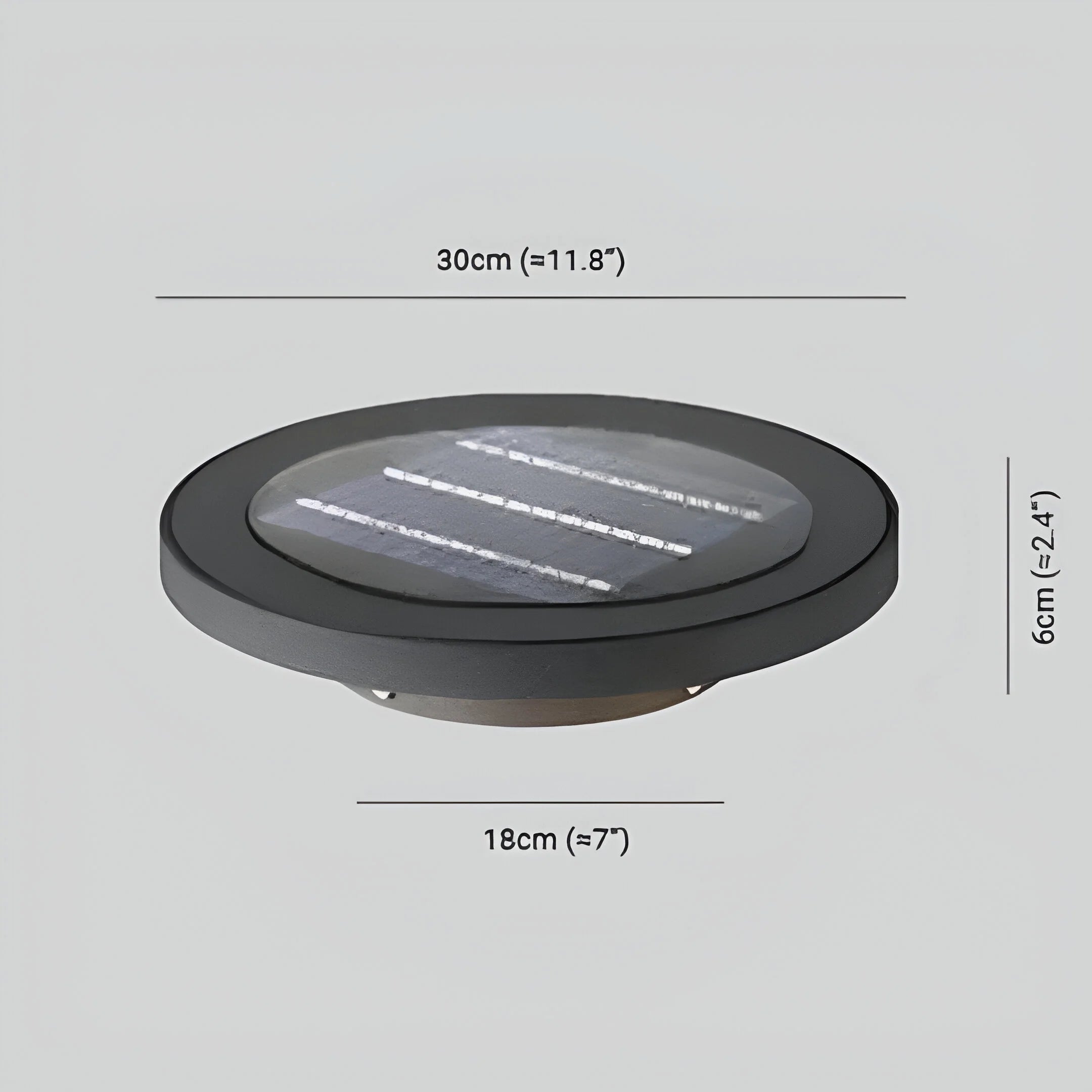 LumeDisc – Solar Round LED Garden Light