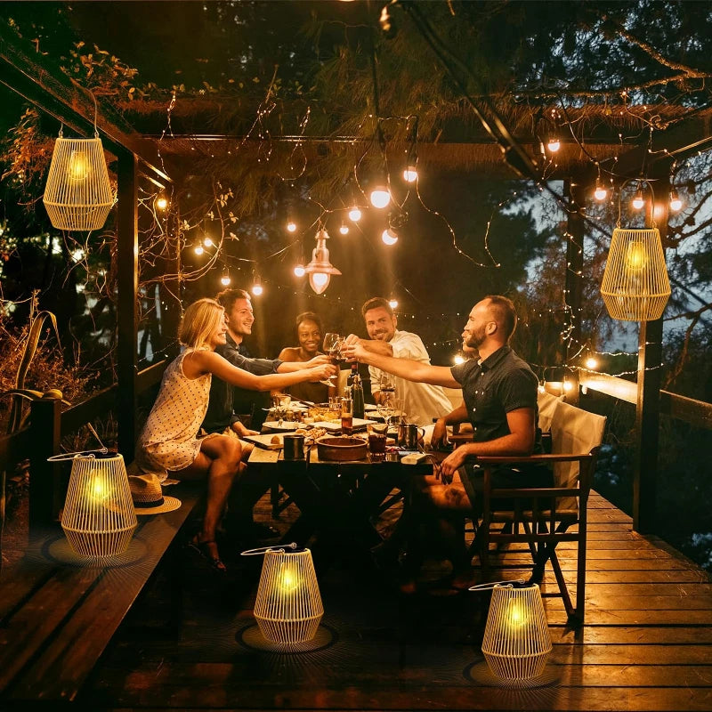 BowLift | Solar Outdoor Handwoven Garden Lamps | Waterproof Landscape Light for Villa & Terrace Decoration - Alpho