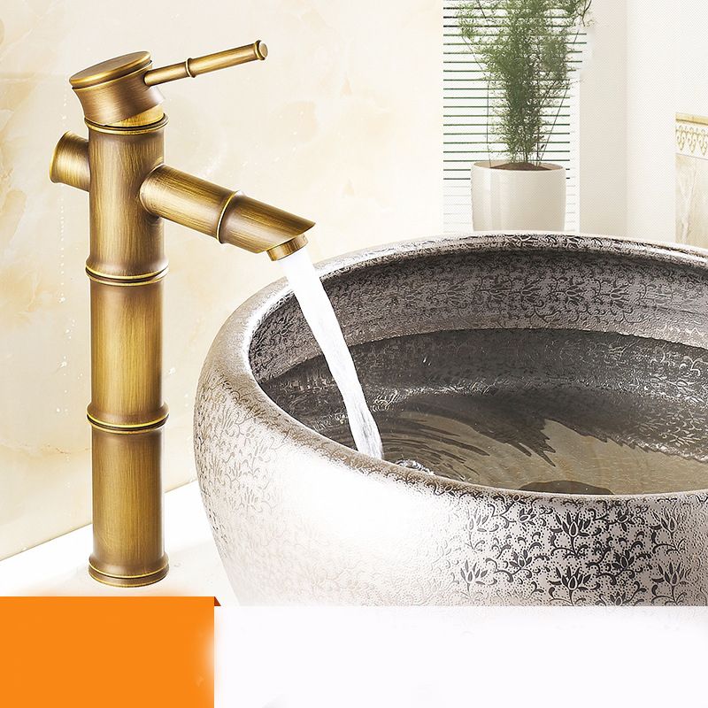 BowLift | Lever Handle Vessel Faucet Single Hole Basin Faucet Farmhouse Style Sink Faucet