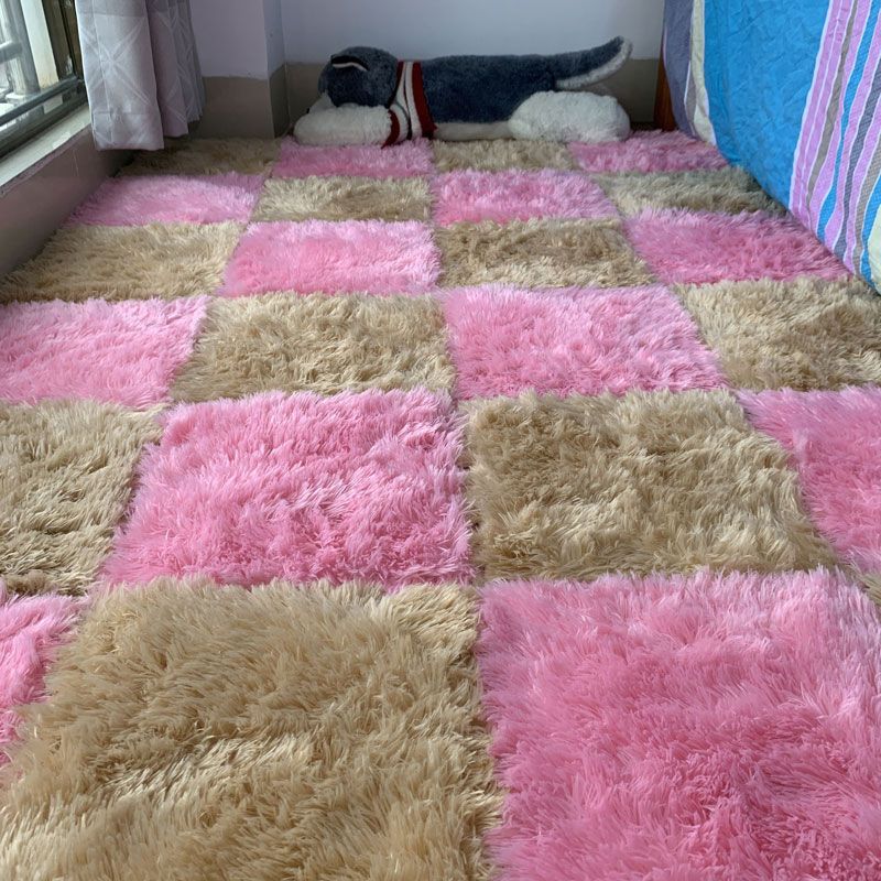 BowLift | Modern Carpet Tiles Interlocking Color Block Shag Carpet Tiles