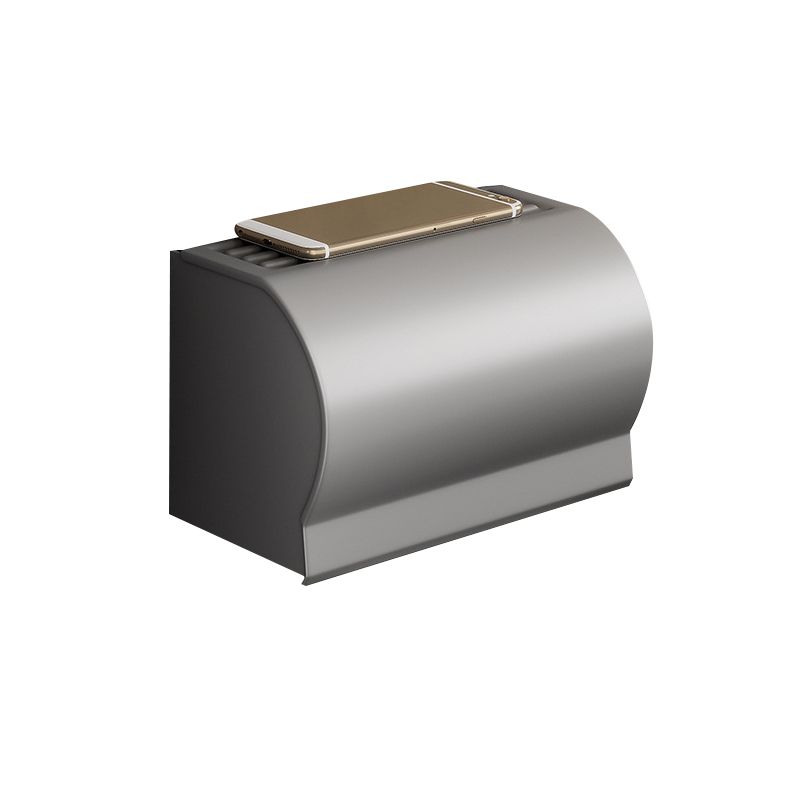 BowLift | Contemporary Bathroom Accessory Set Gray Aluminum Bathroom Shelf/Towel Rack/Bathtub Hook