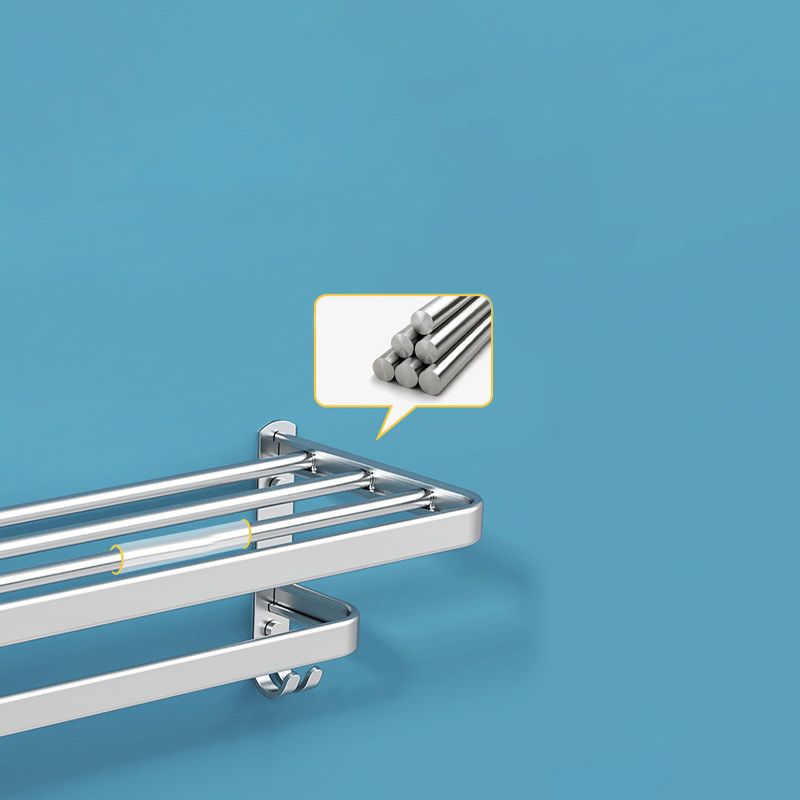 BowLift | 7-piece Bathroom Accessory Set Modern Aluminum Bathroom Set in Silver