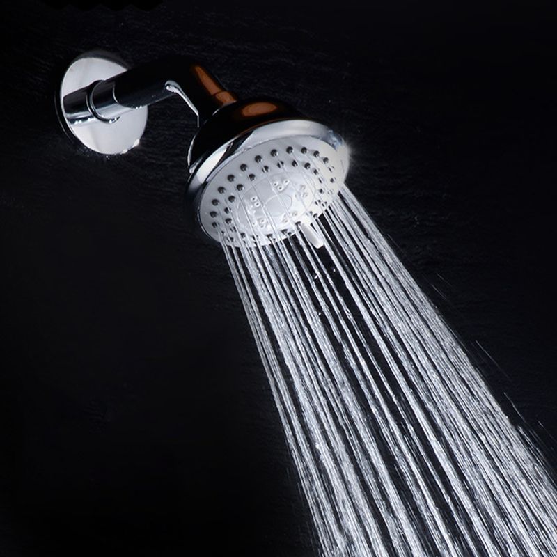 BowLift | Round shower head made of stainless steel in silver wall-mounted shower head