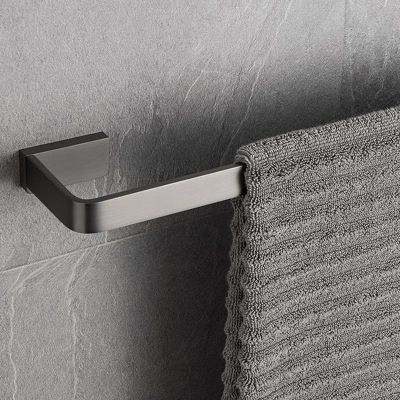 BowLift | Gray metal modern bathroom accessories as a single piece or as a set