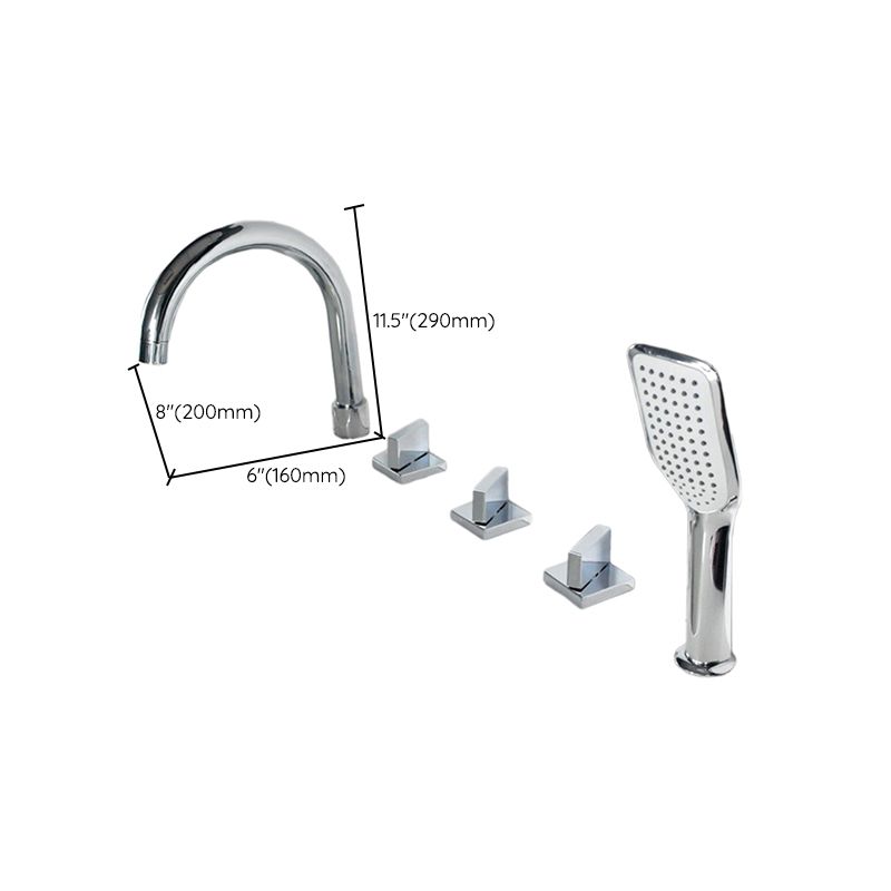 BowLift | Contemporary Style Bathroom Faucet Metal Deck Mounted Bathroom Faucet