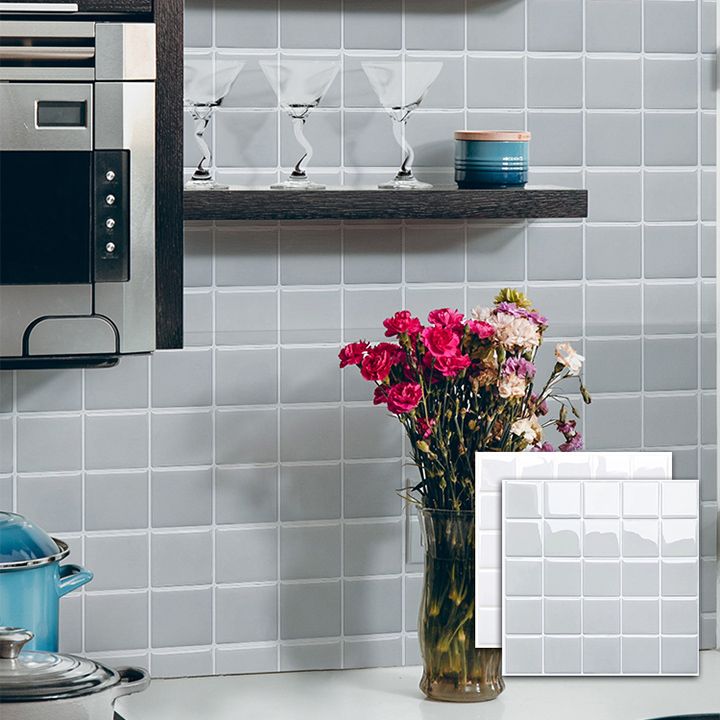 BowLift | White Mosaic Peel & Stick Tile Waterproof Kitchen Backsplash Wallpaper