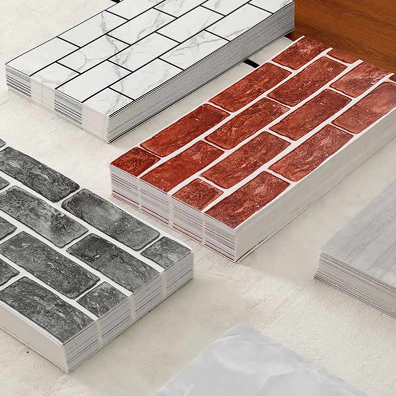 BowLift | Brick Joint Peel & Stick Tile 30 cm x 60 cm Rectangular PVC Wallpaper