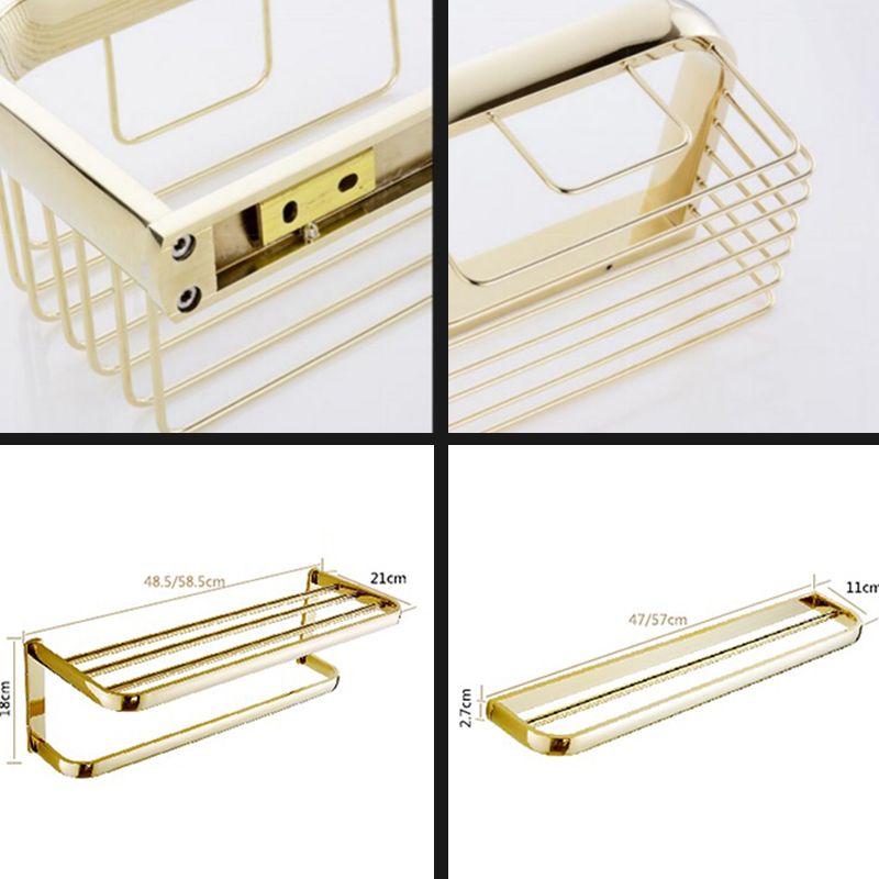 BowLift | Chrome/Gold Bathroom Accessory Set Modern Metal Bathroom Hardware Set