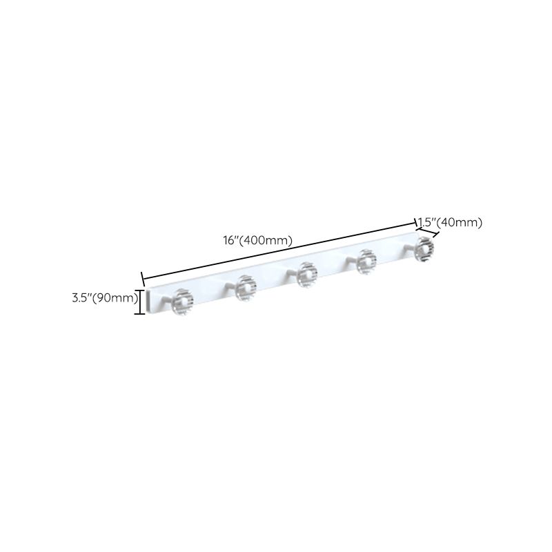 BowLift | White metal and acrylic bathroom accessories as single item or in set with bathroom shelf