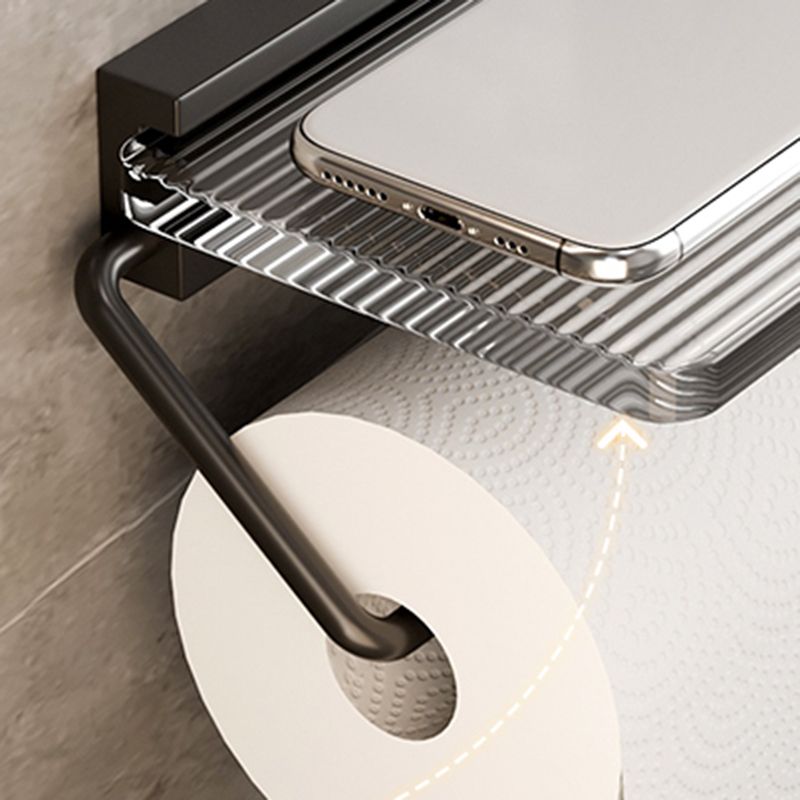 BowLift | Black Bathroom Set Metallic & Acrylic Bathroom Accessories Set made of Stainless Steel Aluminium