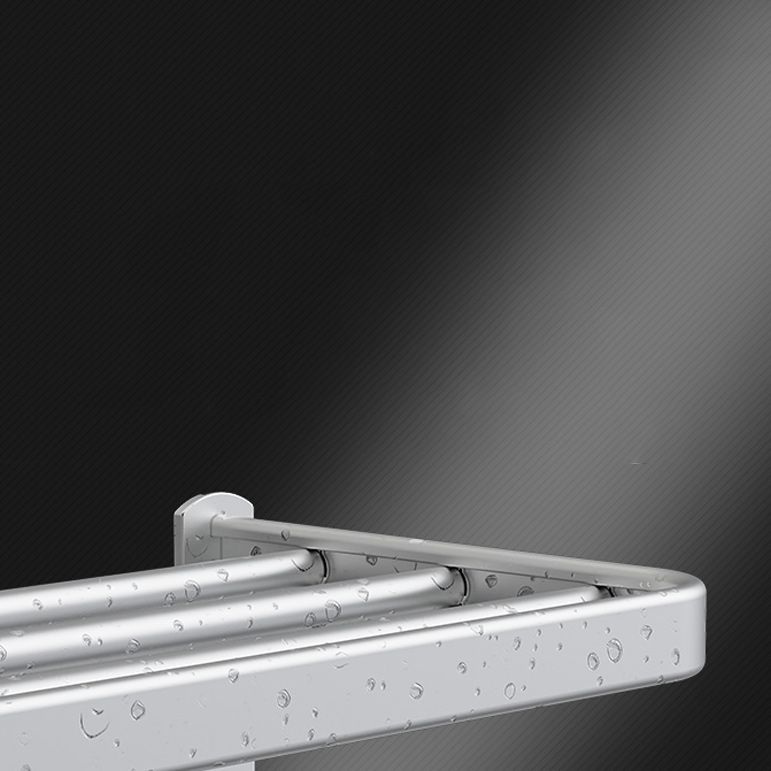 BowLift | 7-piece Bathroom Accessory Set Modern Aluminum Bathroom Set in Silver