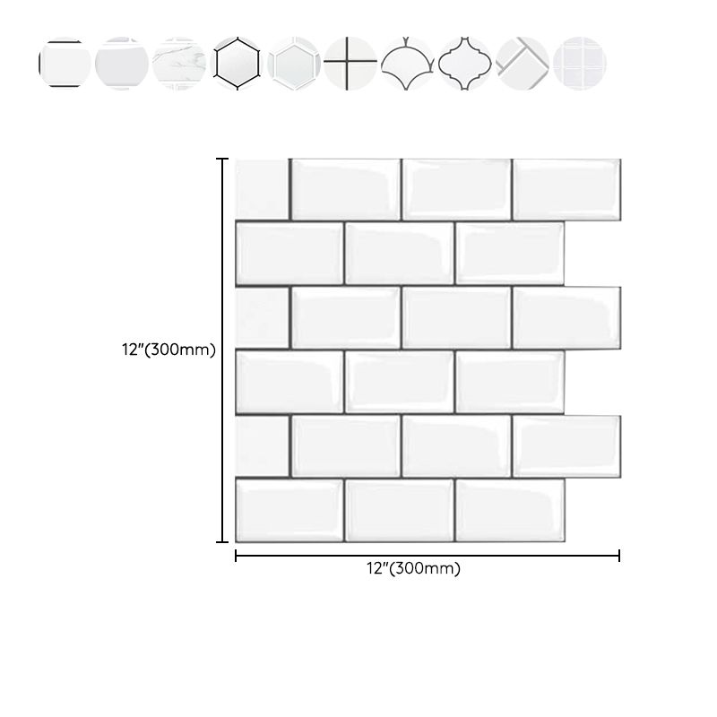 BowLift | White subway tiles waterproof peel & stick tile for kitchen backsplash
