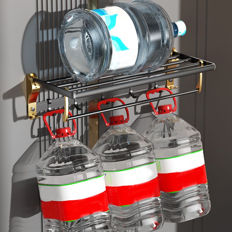 BowLift | Contemporary stainless steel bathroom accessories as a single piece or in a set in black and gold