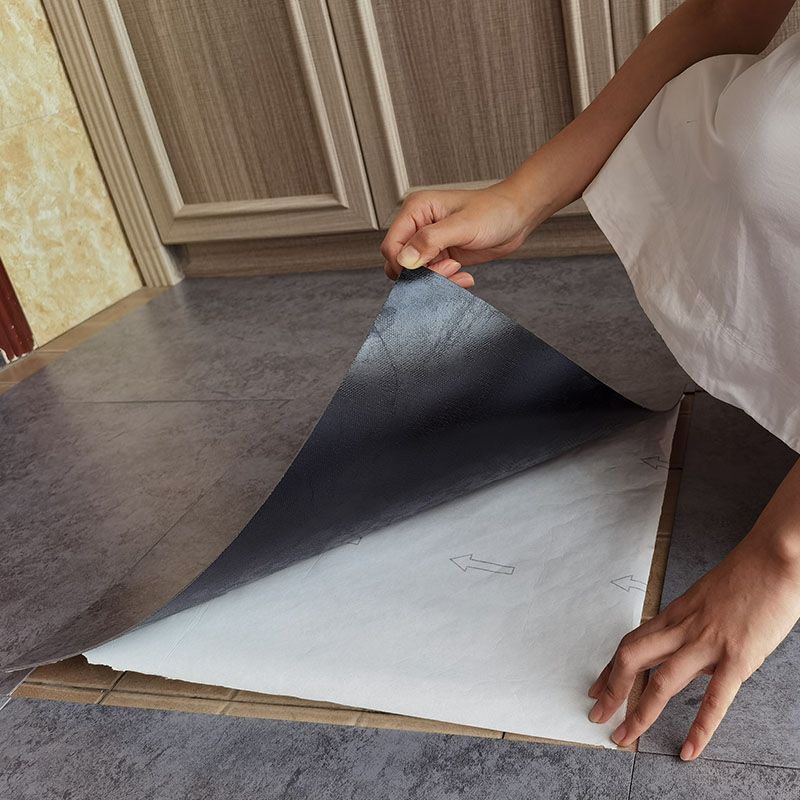 BowLift | Stone look PVC flooring low gloss peel and stick vinyl flooring