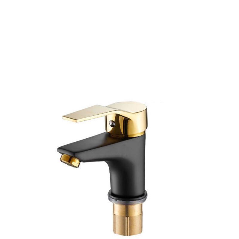 BowLift | Black-Gold Vessel Sink Faucet Lever Handle Low Arc Vessel Faucet