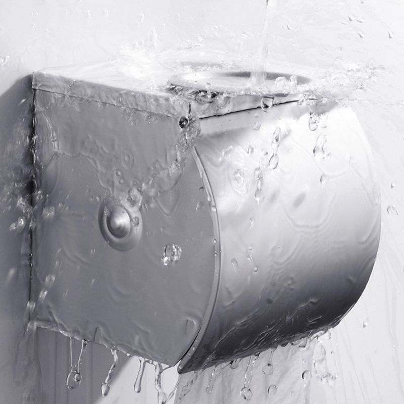 BowLift | Contemporary silver metal bathroom accessory set with towel rack