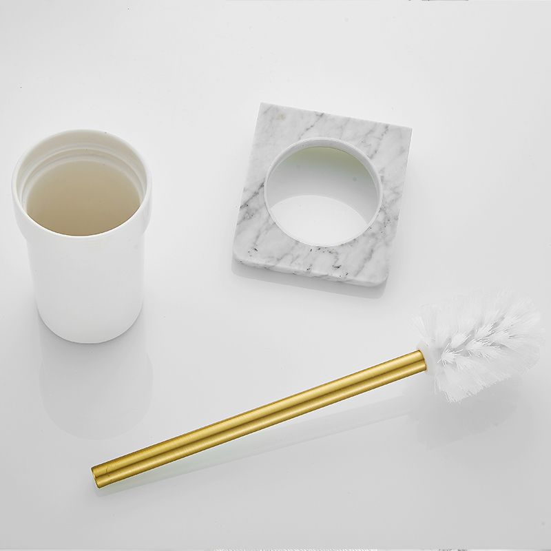 BowLift | 7-piece bathroom accessory set marble and metal bathroom hardware