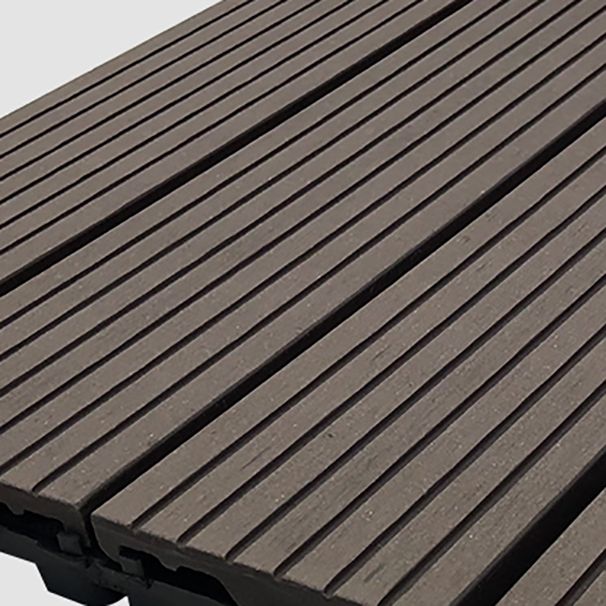 BowLift | Composite Square Patio Tiles Interlocking Striped Pattern Patio Floor Tiles