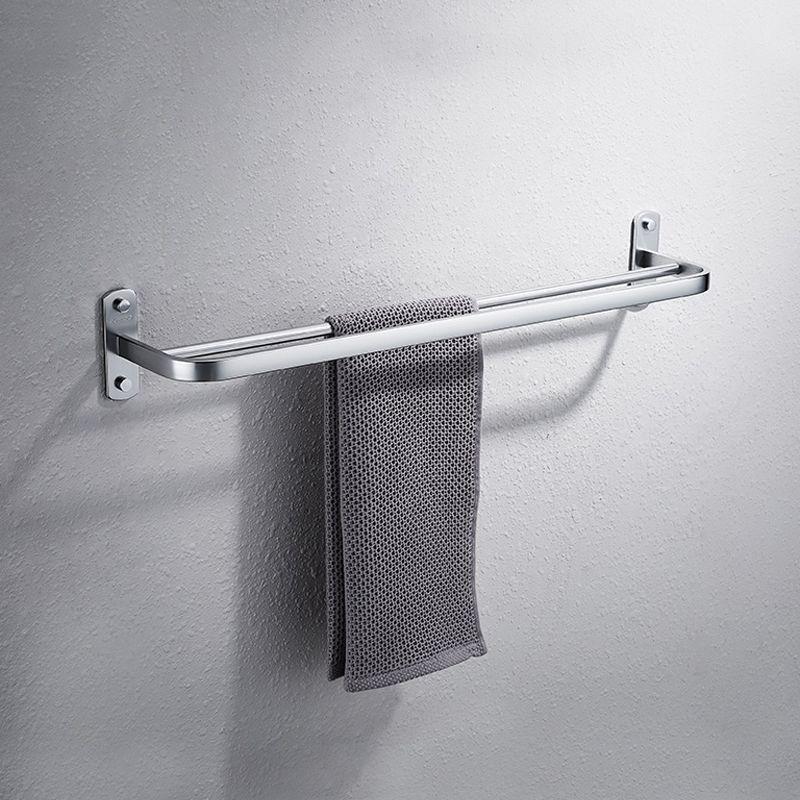 BowLift | Contemporary bathroom accessory set made of aluminum with towel holder/bath shelf